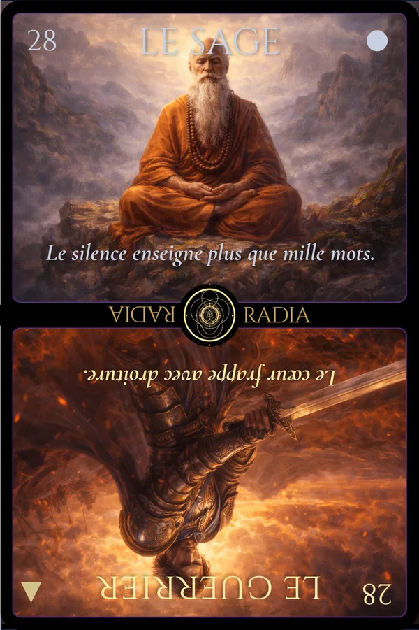 Carte illustrée de l'oracle ORADIA