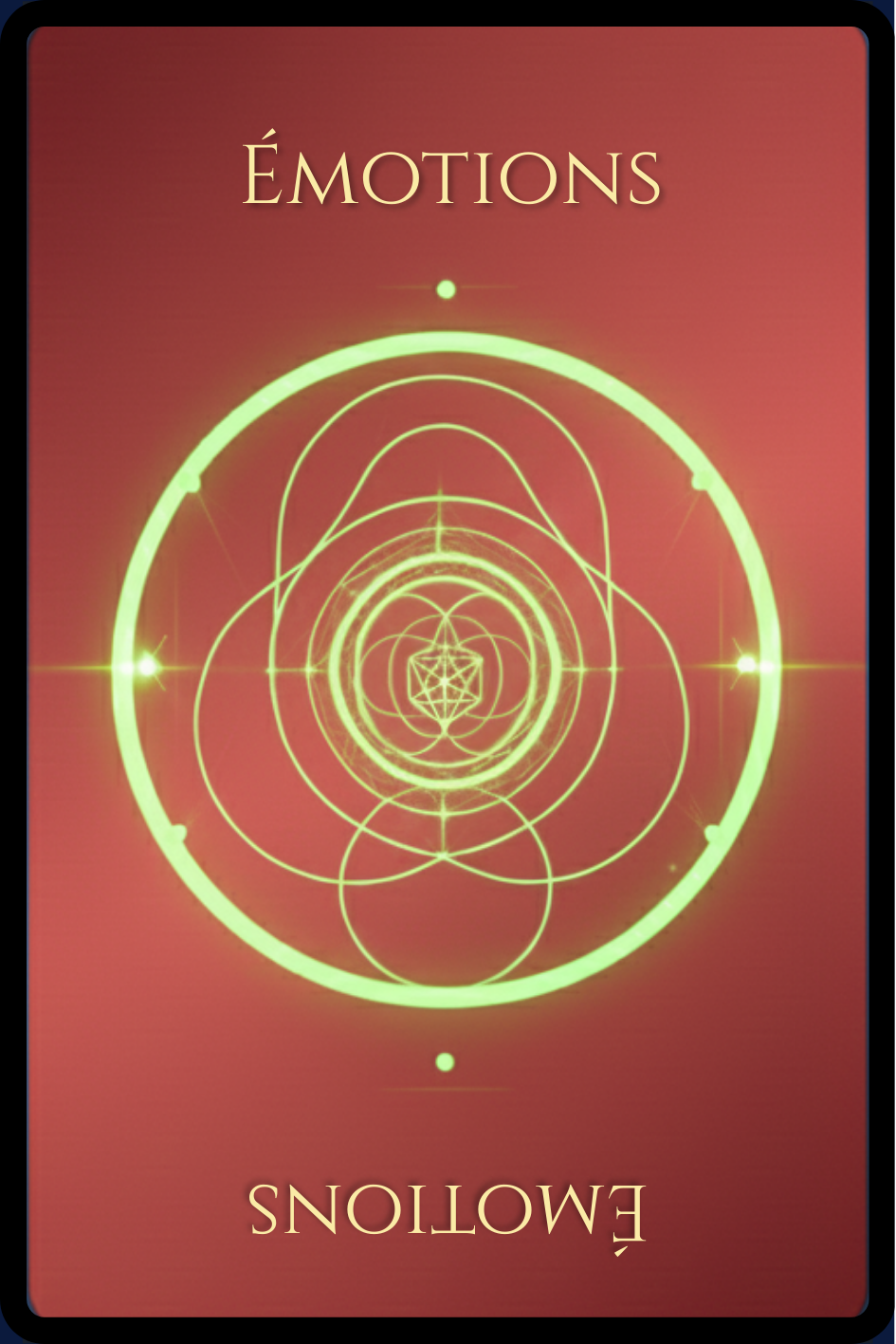 Dos carte Émotion
