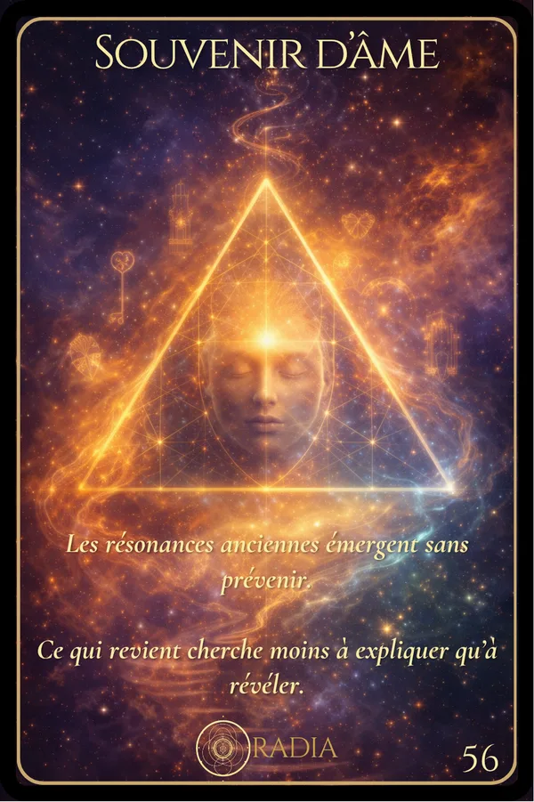 Carte Mémoire Cosmos — Souvenir d'Âme